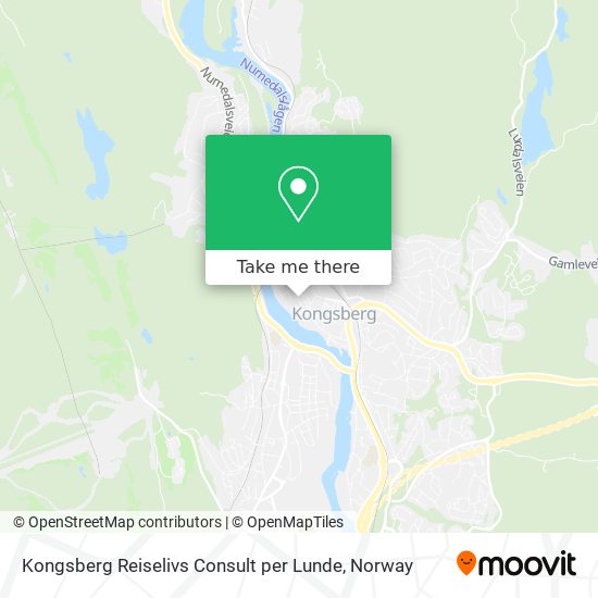 Kongsberg Reiselivs Consult per Lunde map
