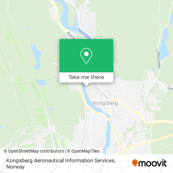 Kongsberg Aeronautical Information Services map