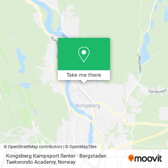 Kongsberg Kampsport Senter - Bergstaden Taekwondo Academy map