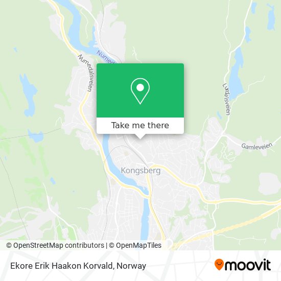 Ekore Erik Haakon Korvald map