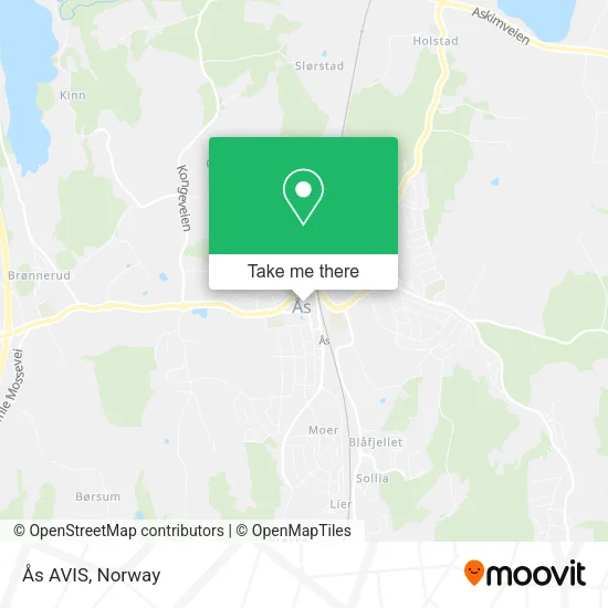 Ås AVIS map
