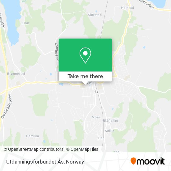 Utdanningsforbundet Ås map