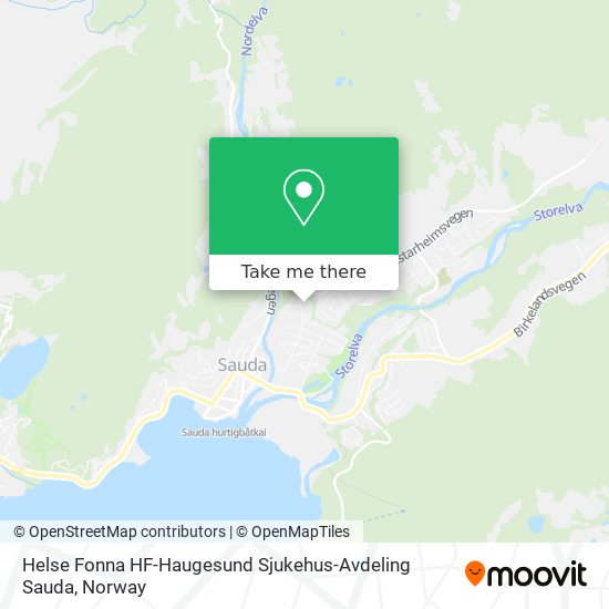 Helse Fonna HF-Haugesund Sjukehus-Avdeling Sauda map