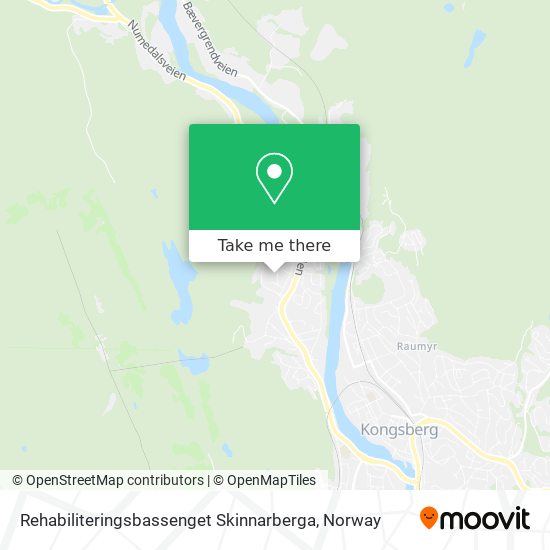 Rehabiliteringsbassenget Skinnarberga map