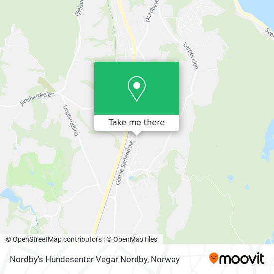 Nordby's Hundesenter Vegar Nordby map