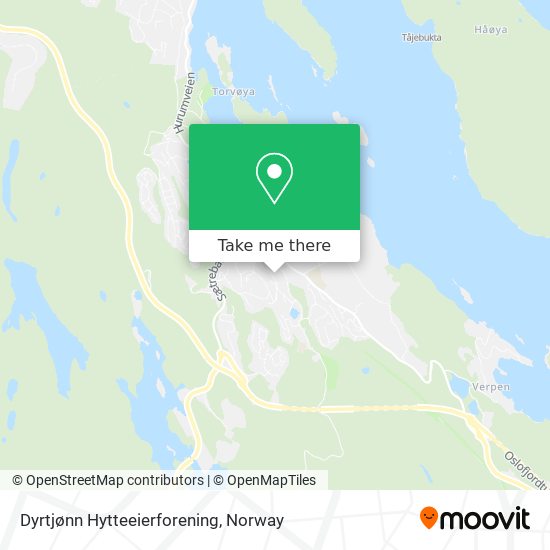 Dyrtjønn Hytteeierforening map