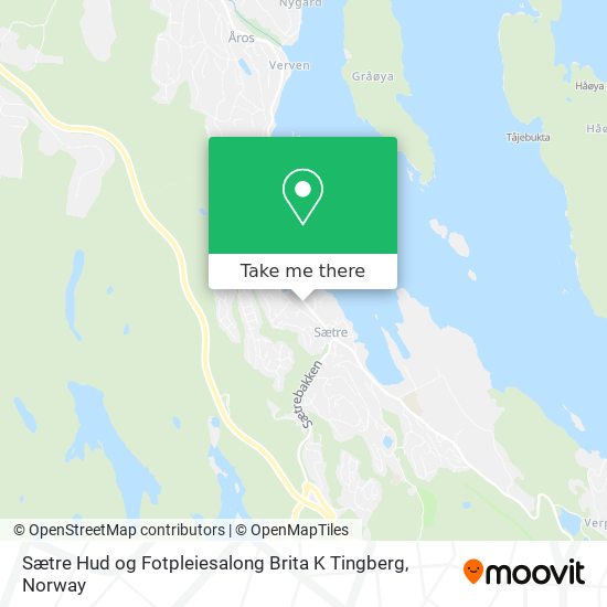 Sætre Hud og Fotpleiesalong Brita K Tingberg map