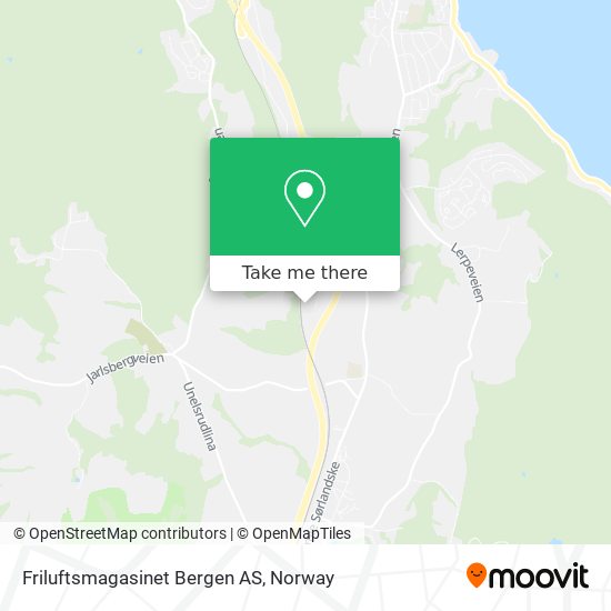 Friluftsmagasinet Bergen AS map