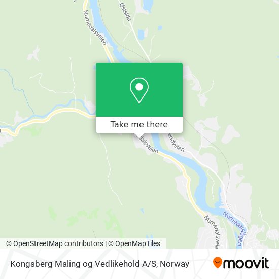 Kongsberg Maling og Vedlikehold A / S map