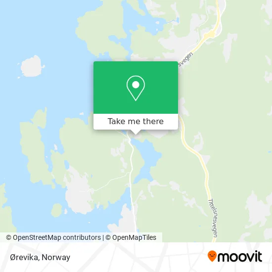 Ørevika map