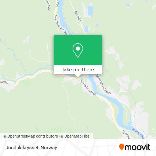 Jondalskrysset map