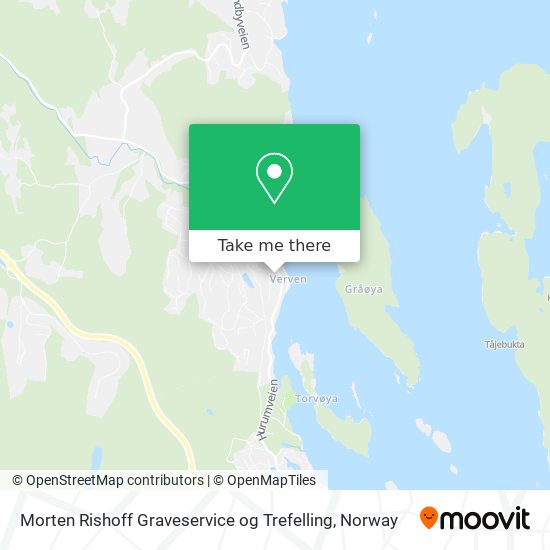 Morten Rishoff Graveservice og Trefelling map