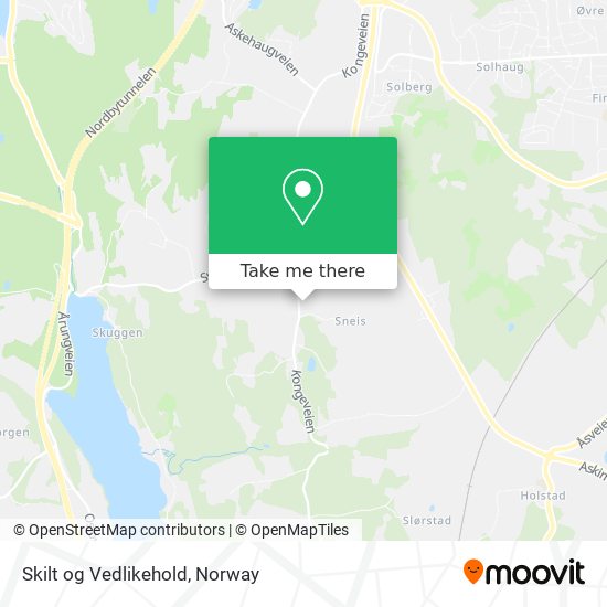 Skilt og Vedlikehold map