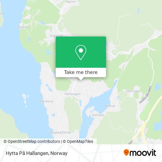Hytta På Hallangen map