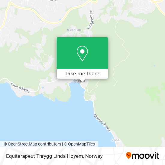 Equiterapeut Thrygg Linda Høyem map