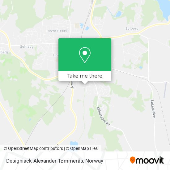 Designiack-Alexander Tømmerås map