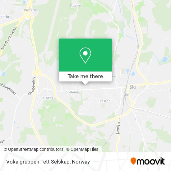 Vokalgruppen Tett Selskap map