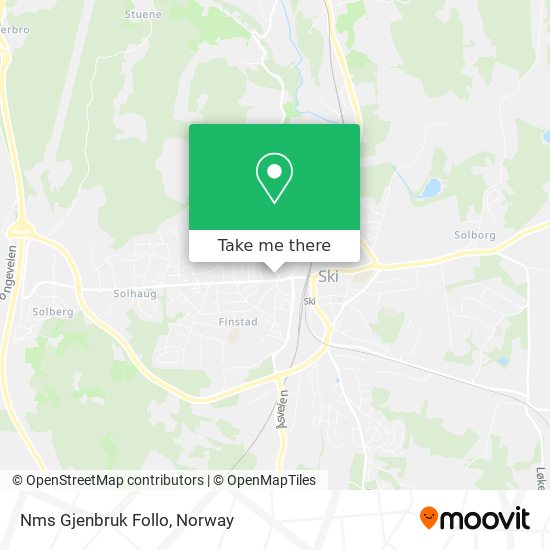 Nms Gjenbruk Follo map