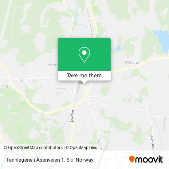 Tannlegene i Åsenveien 1, Ski map