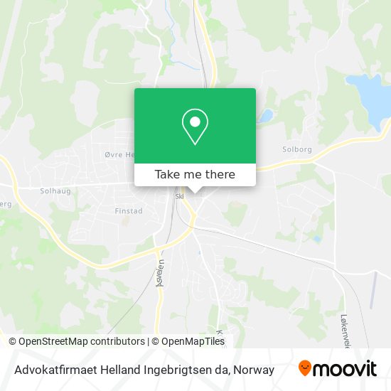 Advokatfirmaet Helland Ingebrigtsen da map