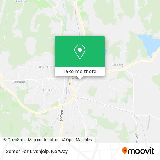 Senter For Livshjelp map