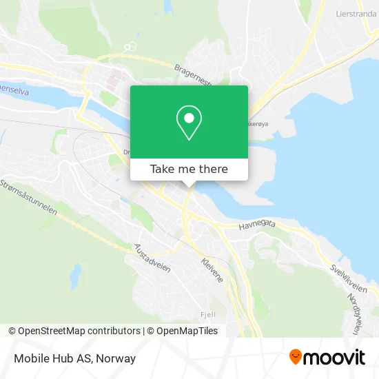 Mobile Hub AS map