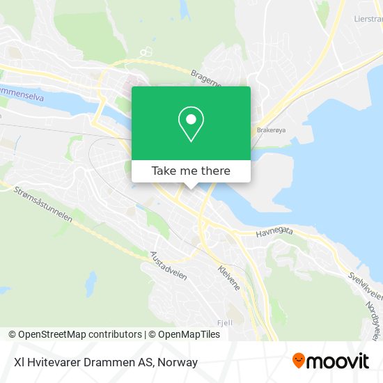 Xl Hvitevarer Drammen AS map