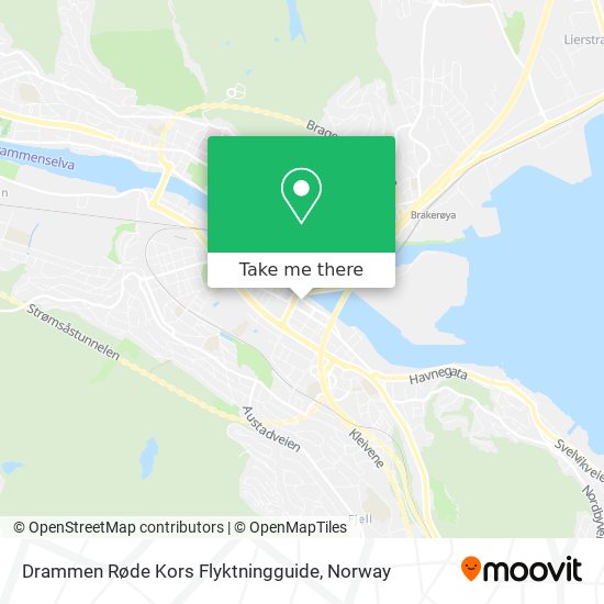 Drammen Røde Kors Flyktningguide map