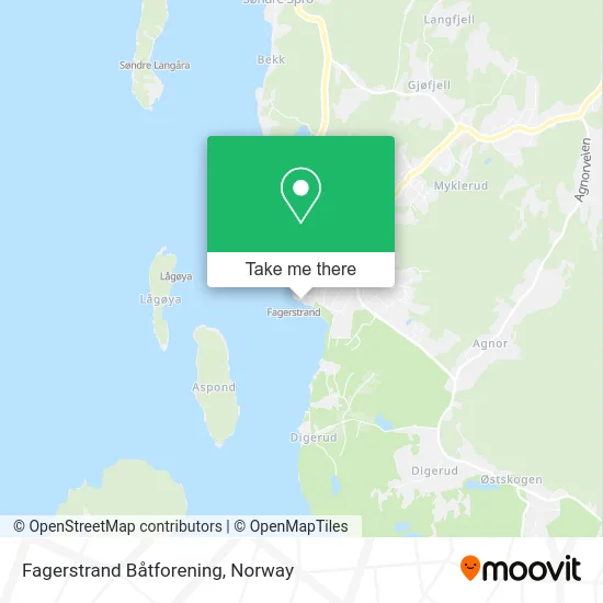 Fagerstrand Båtforening map