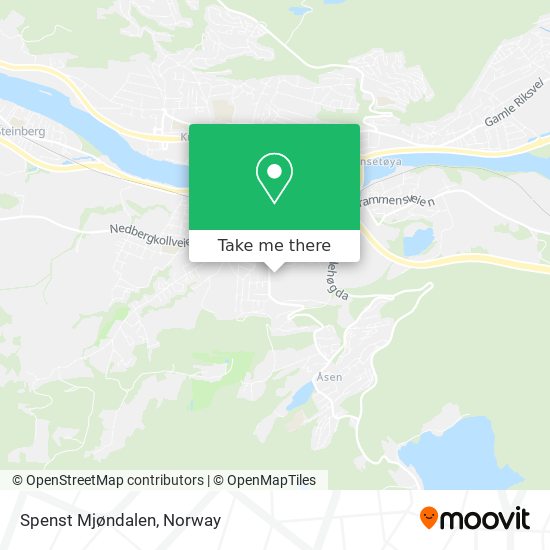 Spenst Mjøndalen map