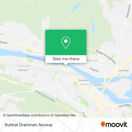 Bufetat Drammen map