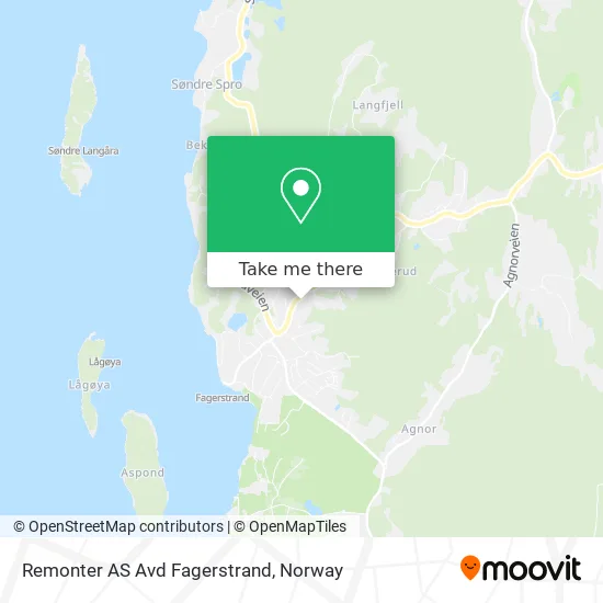 Remonter AS Avd Fagerstrand map