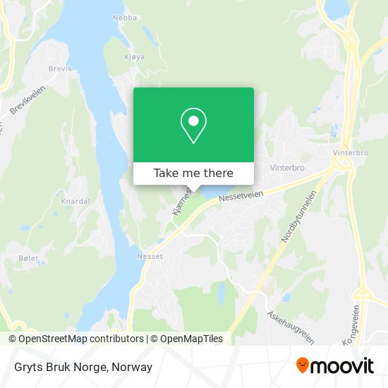 Gryts Bruk Norge map