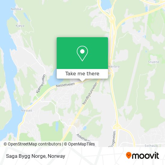 Saga Bygg Norge map