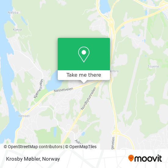 Krosby Møbler map