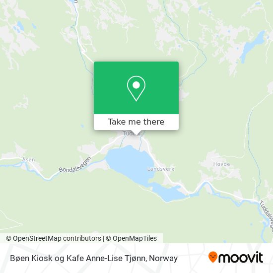Bøen Kiosk og Kafe Anne-Lise Tjønn map