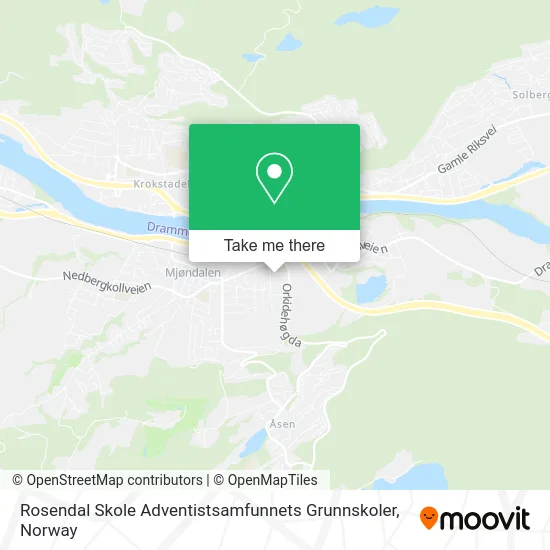 Rosendal Skole Adventistsamfunnets Grunnskoler map