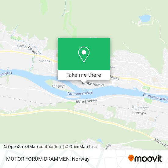 MOTOR FORUM DRAMMEN map