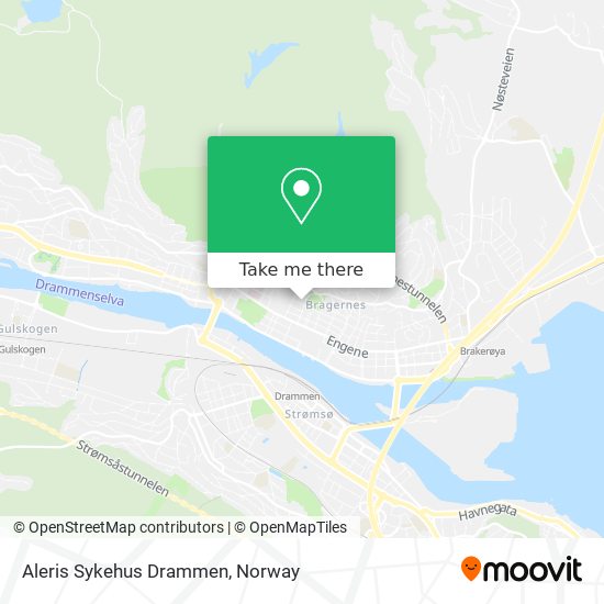 Aleris Sykehus Drammen map