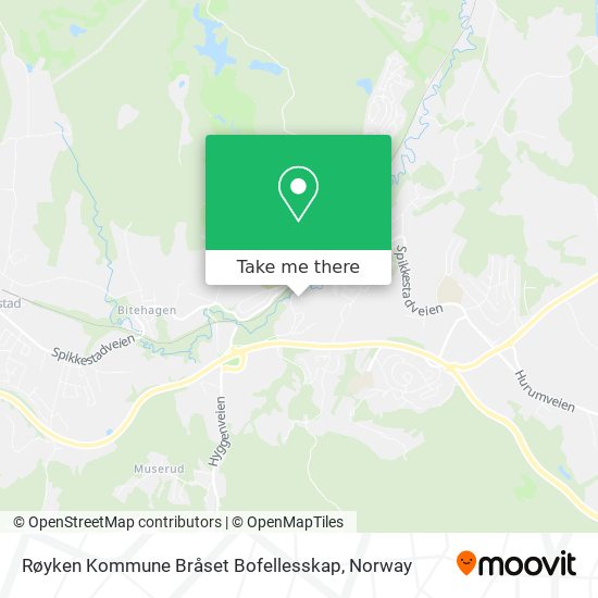 Røyken Kommune Bråset Bofellesskap map