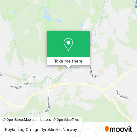 Røyken og Omegn Dyreklinikk map