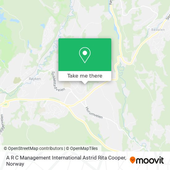 A R C Management International Astrid Rita Cooper map