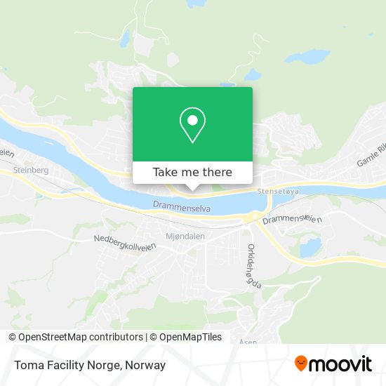 Toma Facility Norge map