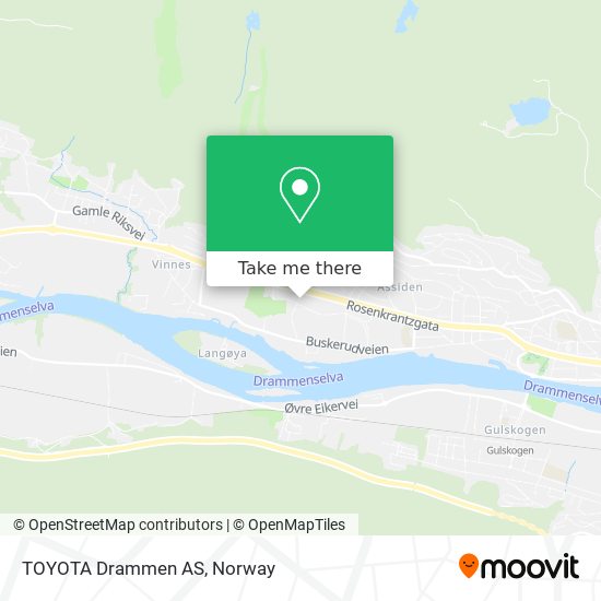 TOYOTA Drammen AS map