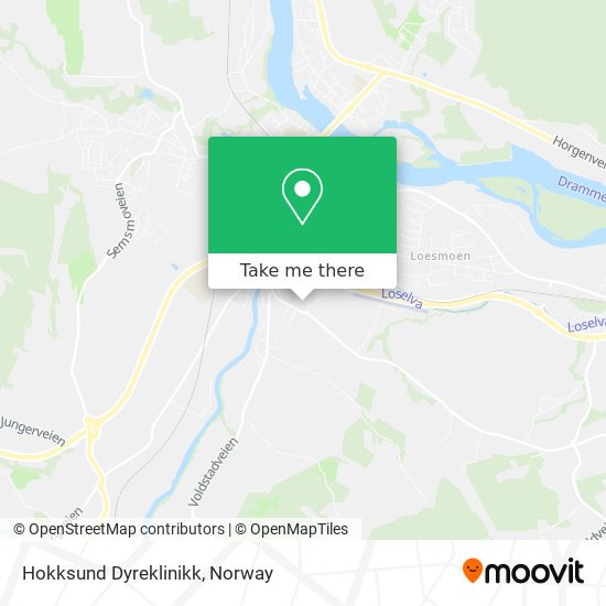 Hokksund Dyreklinikk map