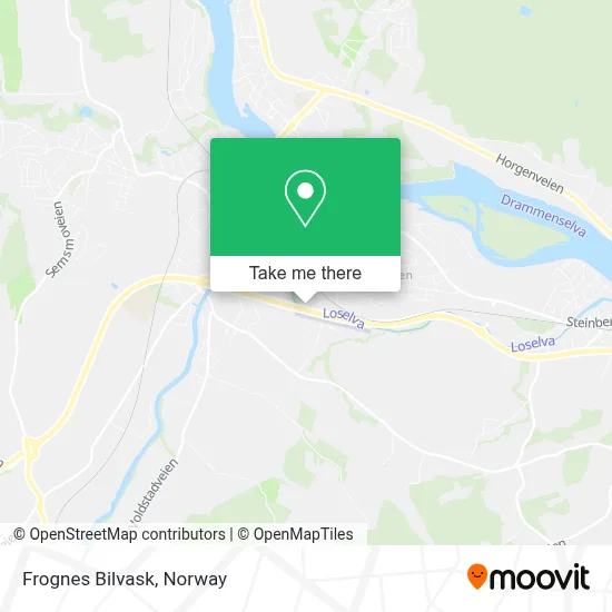 Frognes Bilvask map