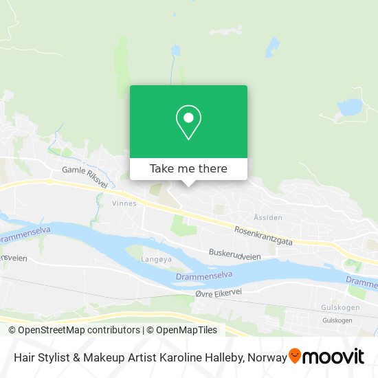 Hair Stylist & Makeup Artist Karoline Halleby map