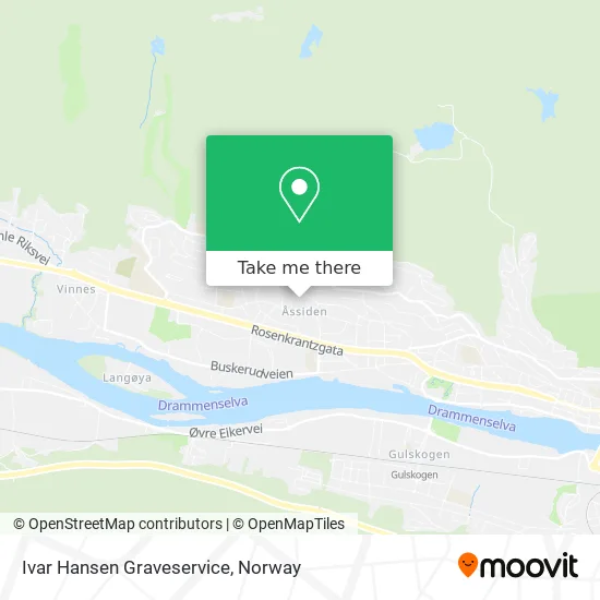 Ivar Hansen Graveservice map