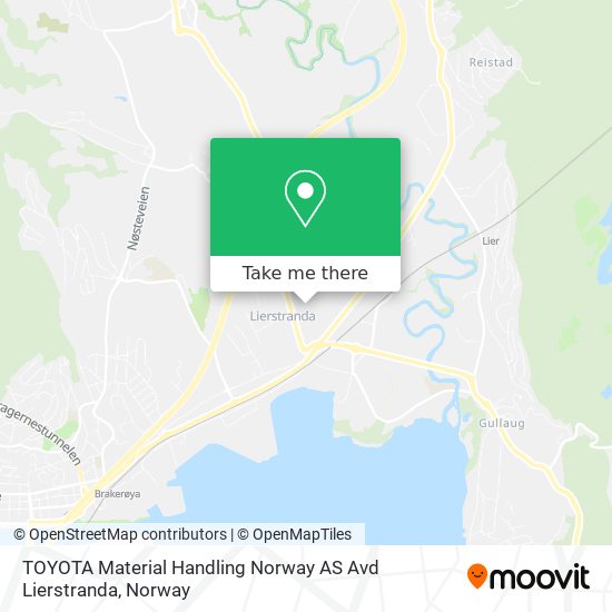 TOYOTA Material Handling Norway AS Avd Lierstranda map