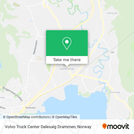 Volvo Truck Center Delesalg Drammen map